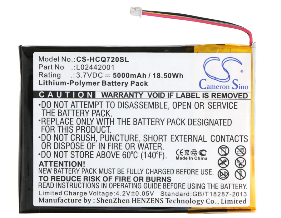 CS-HCQ720SL : Battery for HP eStation Zeen, CQ720A, Photosmart eStation C510 - Replaces HP L02442001 - Image 5