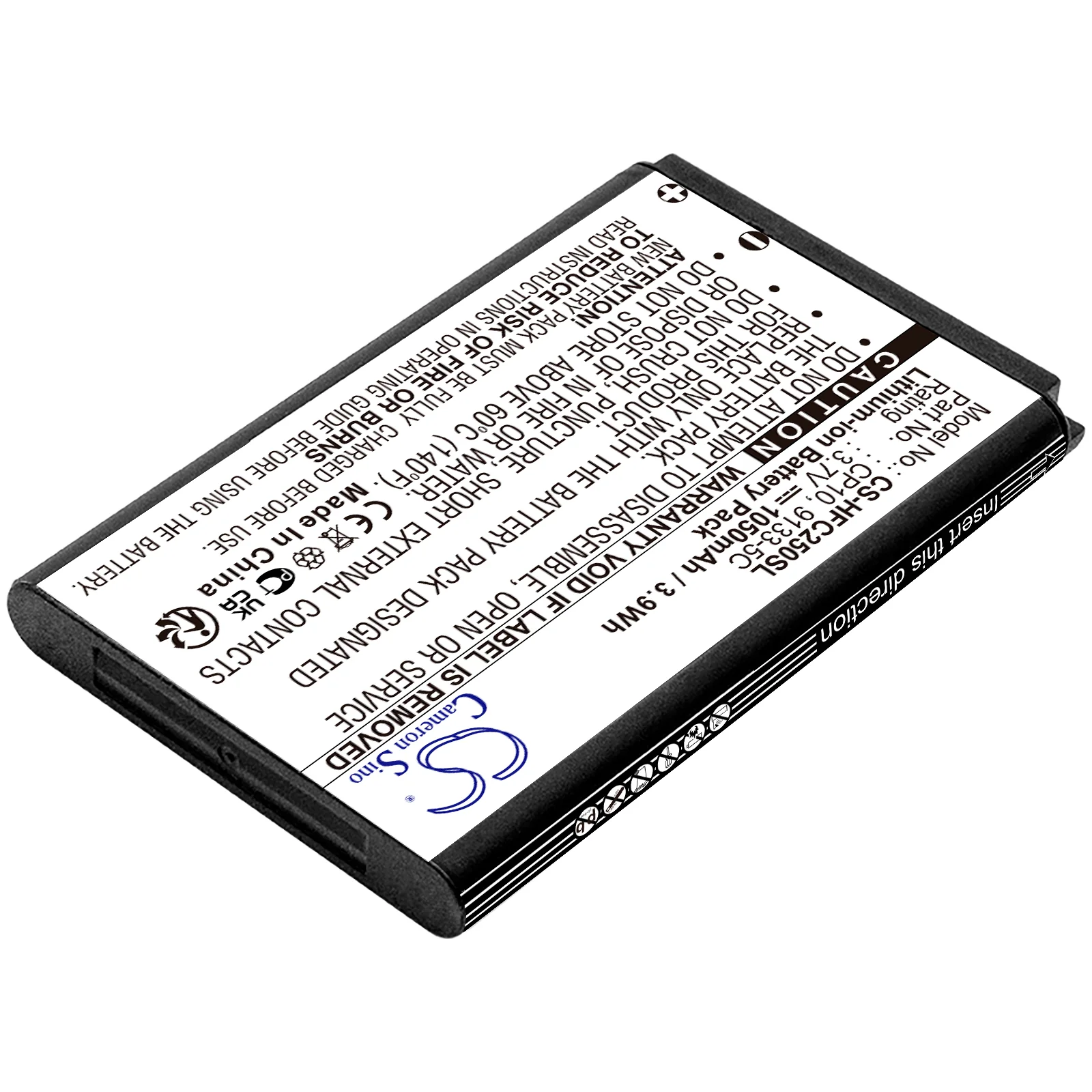 CS-HFC250SL : Battery for Telefunken T90506, Action Camera FHD170/5, TM600 and others - Replaces LAMTAM E11, E16, LT826 and others - Image 2
