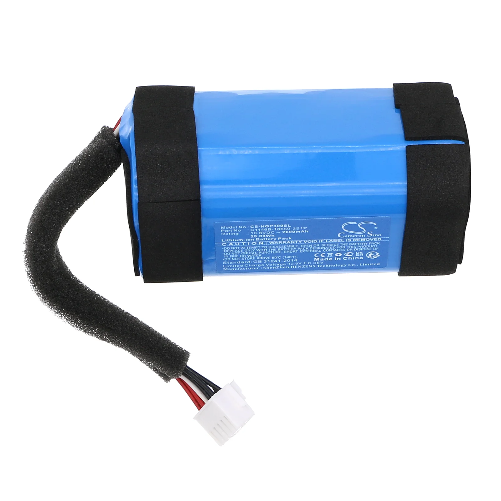 CS-HGP300SL : Battery for Harman/Kardon GO + Play 3 - Replaces Harman/Kardon C1146B-18650-3S1P, GSP102910201 - Image 5
