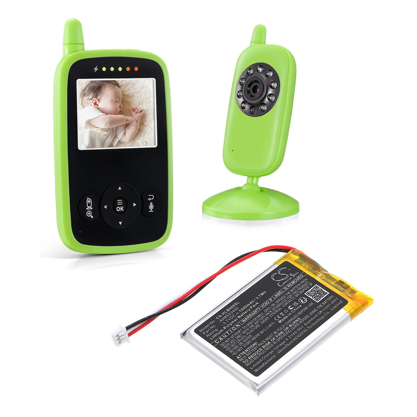 CS-HLB660SL : Battery for HelloBaby HB31 Monitor, HB6231 Monitor, HB6233 Monitor and others - Replaces HelloBaby AHB523450 - Image 4