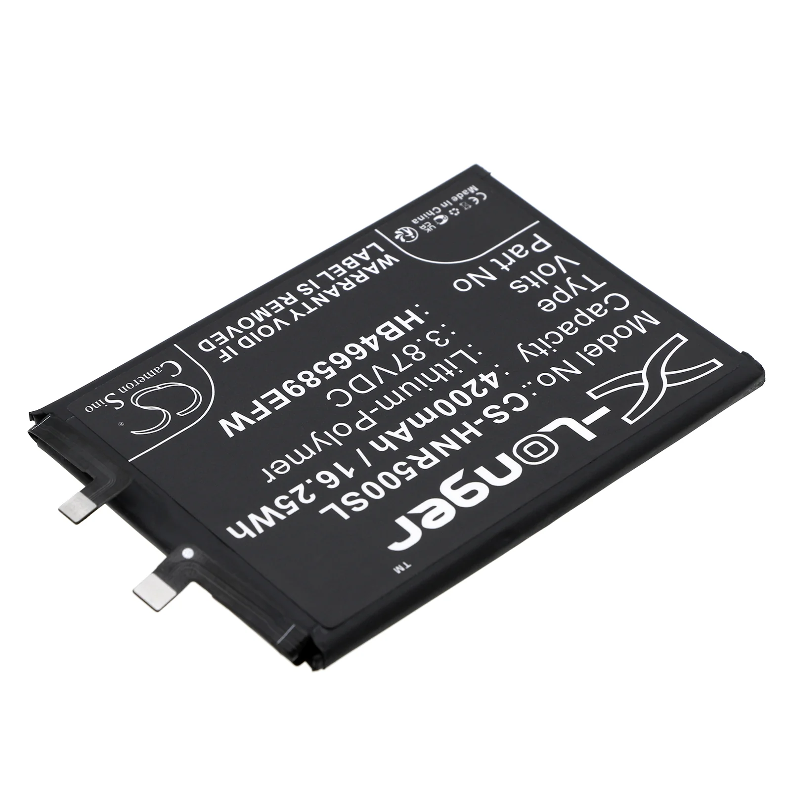 CS-HNR500SL : Battery for Honor 50 Lite, NTN-L22, NTN-LX1 and others - Replaces Honor HB466589EFW - Image 2