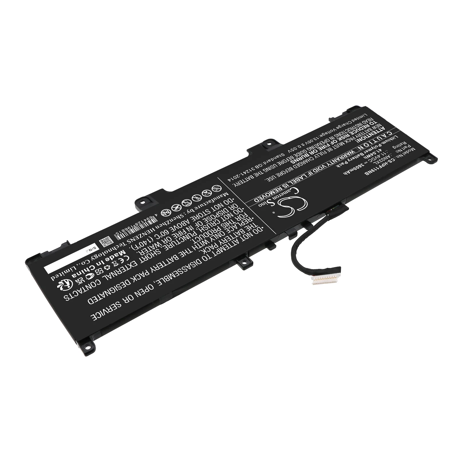 CS-HPF119NB : Battery for HP Pro x360 Fortis 11 G9, Pro x360 Fortis 11 inch G9 Notebook PC - Replaces HP AN03XL, HSTNN-OB2K, L173474-005 and others - Image 2