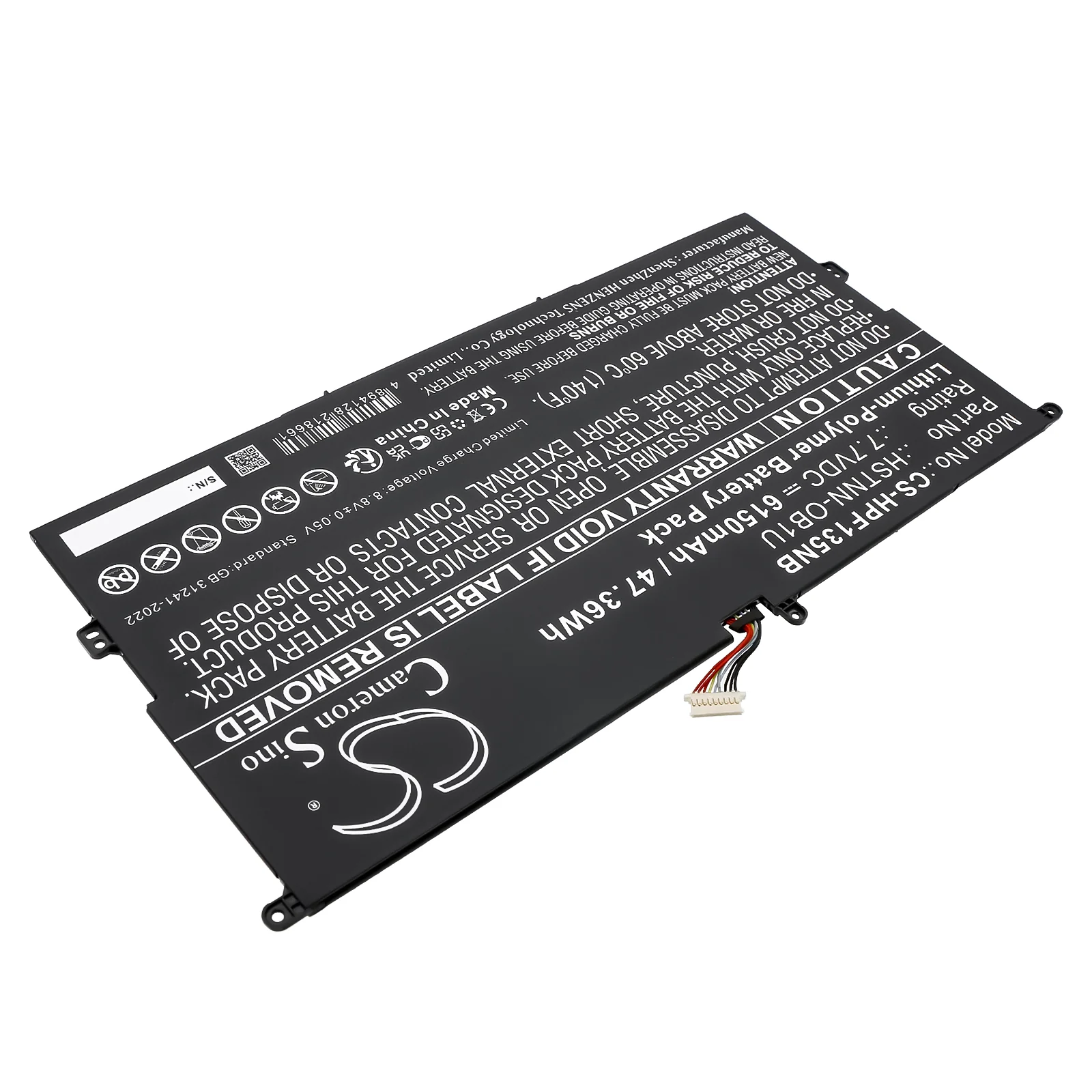 CS-HPF135NB : Battery for HP Elite Folio 13.5 inch 2-in-1 - Replaces HP HSTNN-OB1U, M07389-AC1, M07392-005 and others - Image 3