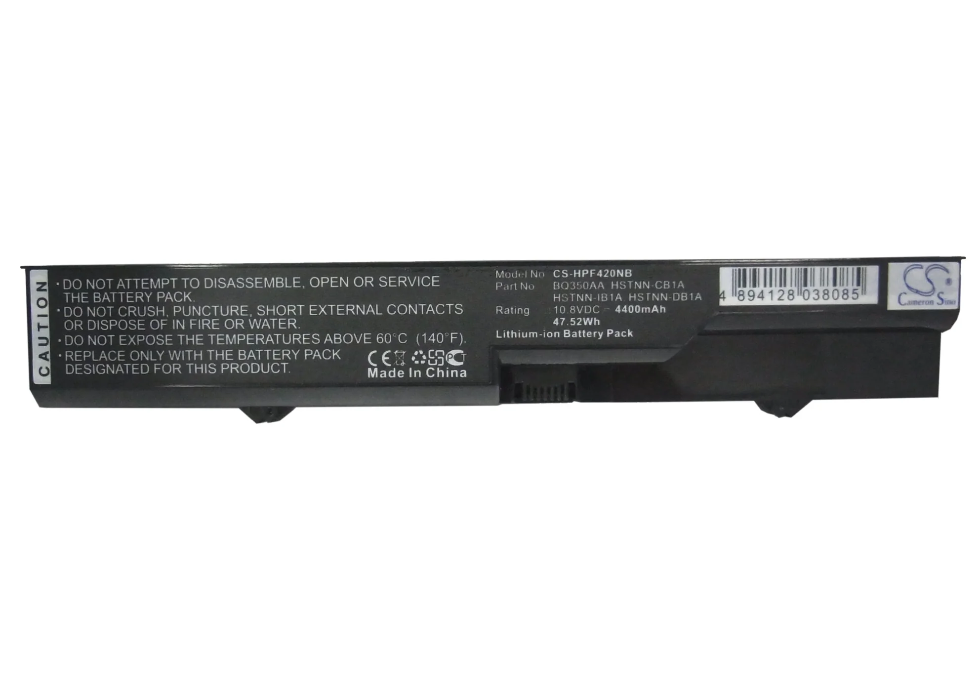 CS-HPF420NB : Battery for HP 420, 425, 4320t and others - Replaces HP HSTNN-CB1B, 587706-751, 593572-001 and others - Image 5