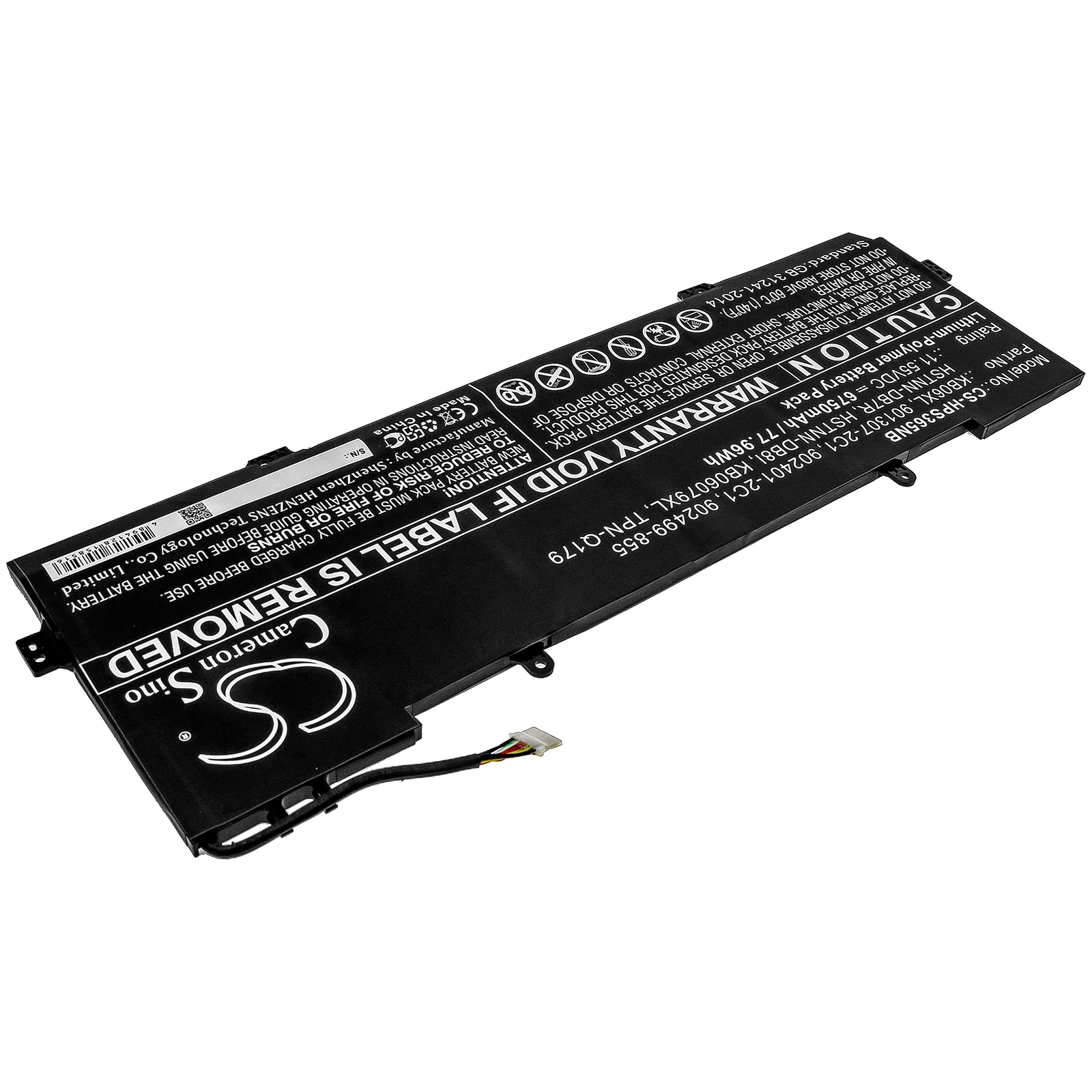 CS-HPS365NB : Battery for HP Spectre X360 15-BL001NV, Spectre X360 15-BL081NG, Spectre X360 15-BL102NO and others - Replaces HP KB06XL, 901307-2C1, 902401-2C1 and others - Image 2