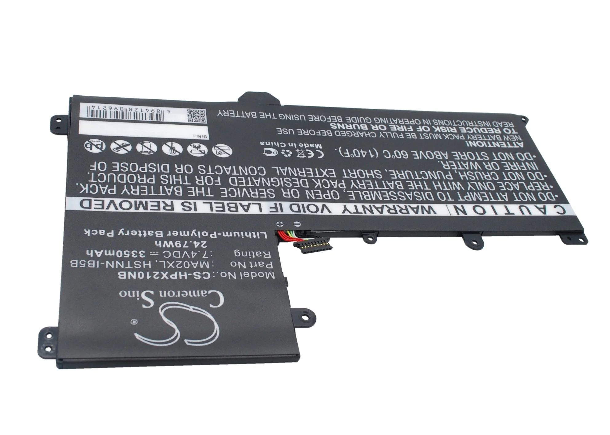 CS-HPX210NB : Battery for HP SlateBook 101, SlateBook 101" X2 10-10-h010NR, TPN-Q127 and others - Replaces HP MA02XL, HSTNN-IB5B, 722231-001 and others - Image 2
