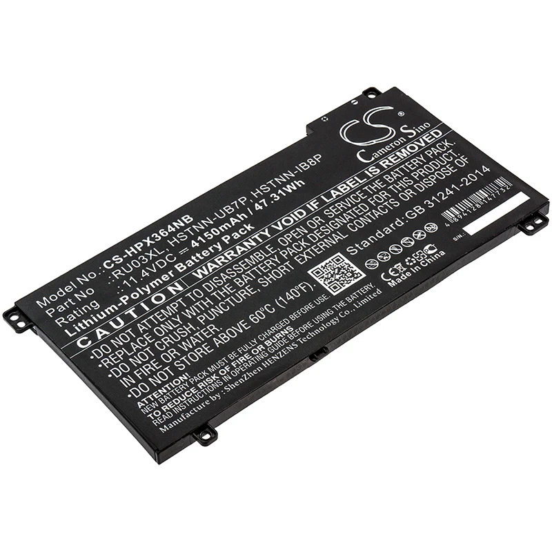 CS-HPX364NB : Battery for HP ProBook x360 440 G1, ProBook x360 11 G3 Education Edition, ProBook x360 440 G1(4QW71EA) and others - Replaces HP HSTNN-UB7P, L12717-421, L12717-541 and others - Image 3