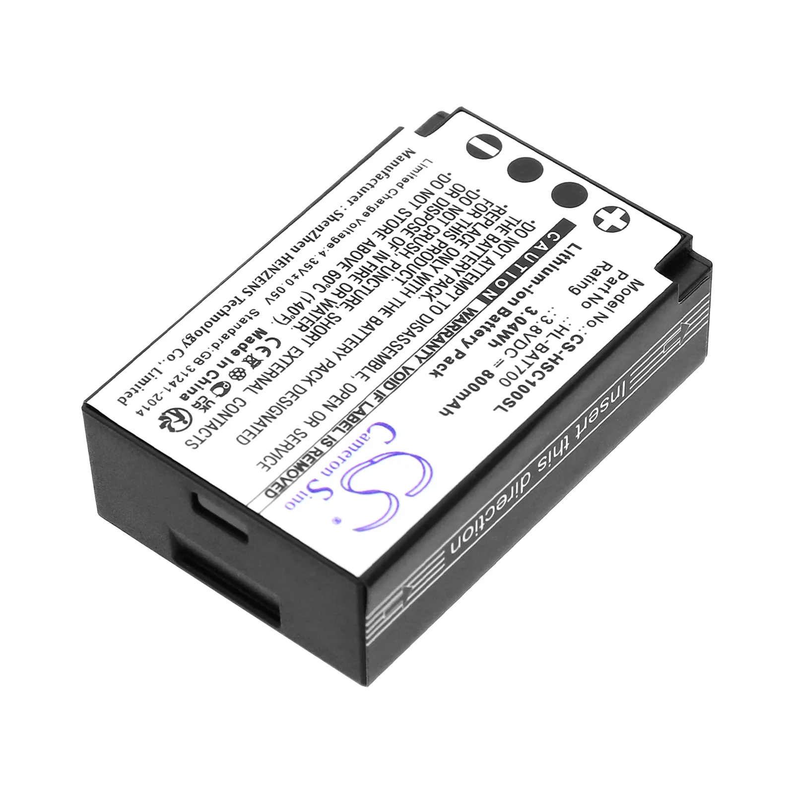 CS-HSC100SL : Battery for Hollyland Solidcom C1, Solidcom C1 Pro - Replaces Hollyland HL-BAT700 - Image 5