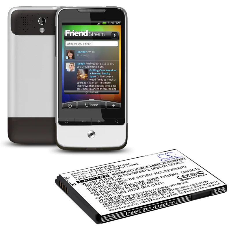 CS-HT6363SL : Battery for Google G6 - Replaces Google BA S440, BB00100, 35H00127-06M and others - Image 4