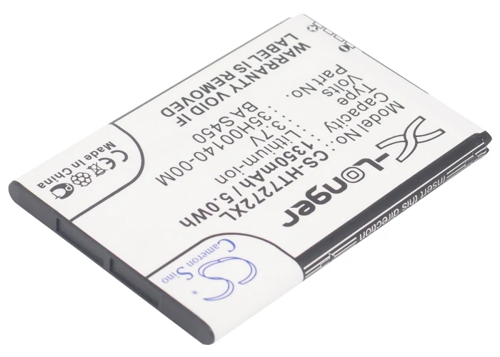 CS-HT7272XL : Battery for T-Mobile G2 - Replaces T-Mobile 35H00140-01M, BA S450, 35H00140-00M - Image 2