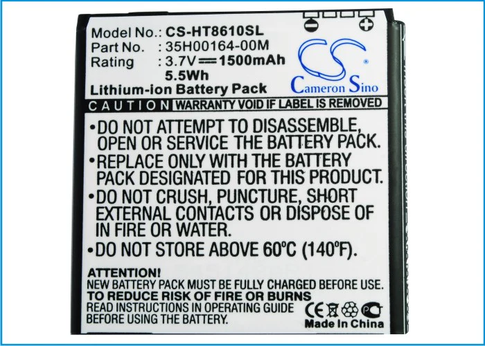 CS-HT8610SL : Battery for T-Mobile Sensation 4G, PG86100 - Replaces T-Mobile 35H00164-00M, BG86100, 35H00166-00M - Image 5