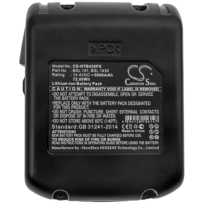 CS-HTB430PX : Battery for Hitachi DS 14DBL, DV 14DBL, C 14DSL2 and others - Replaces Hitachi BSL 1415, BSL 1430, 329083 and others - Image 5