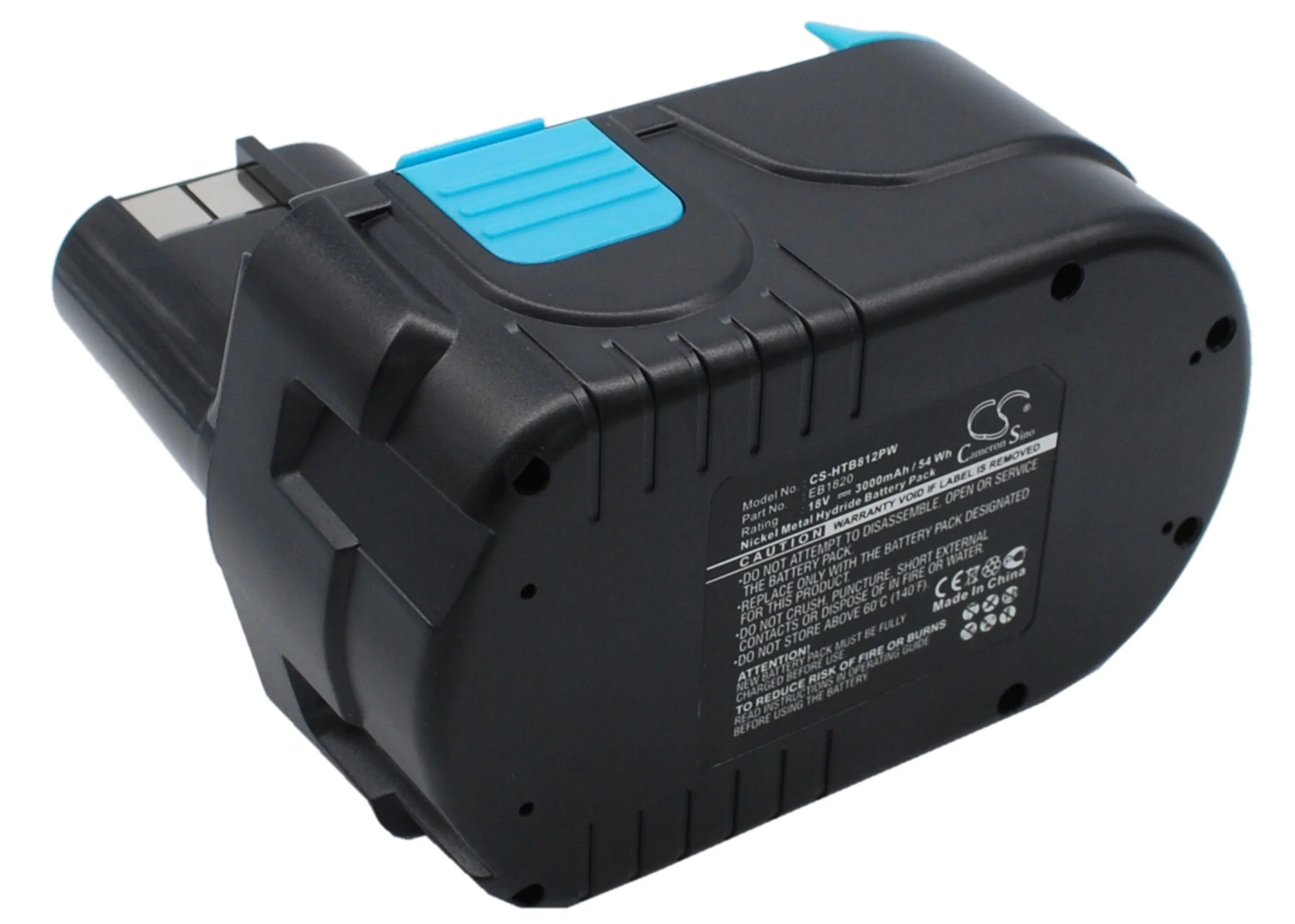 CS-HTB812PW : Battery for Hitachi C 18DL, C 18DLX, C 18DMR and others - Replaces Hitachi EB 1812S, EB 1814SL, EB 1820L and others - Image 3