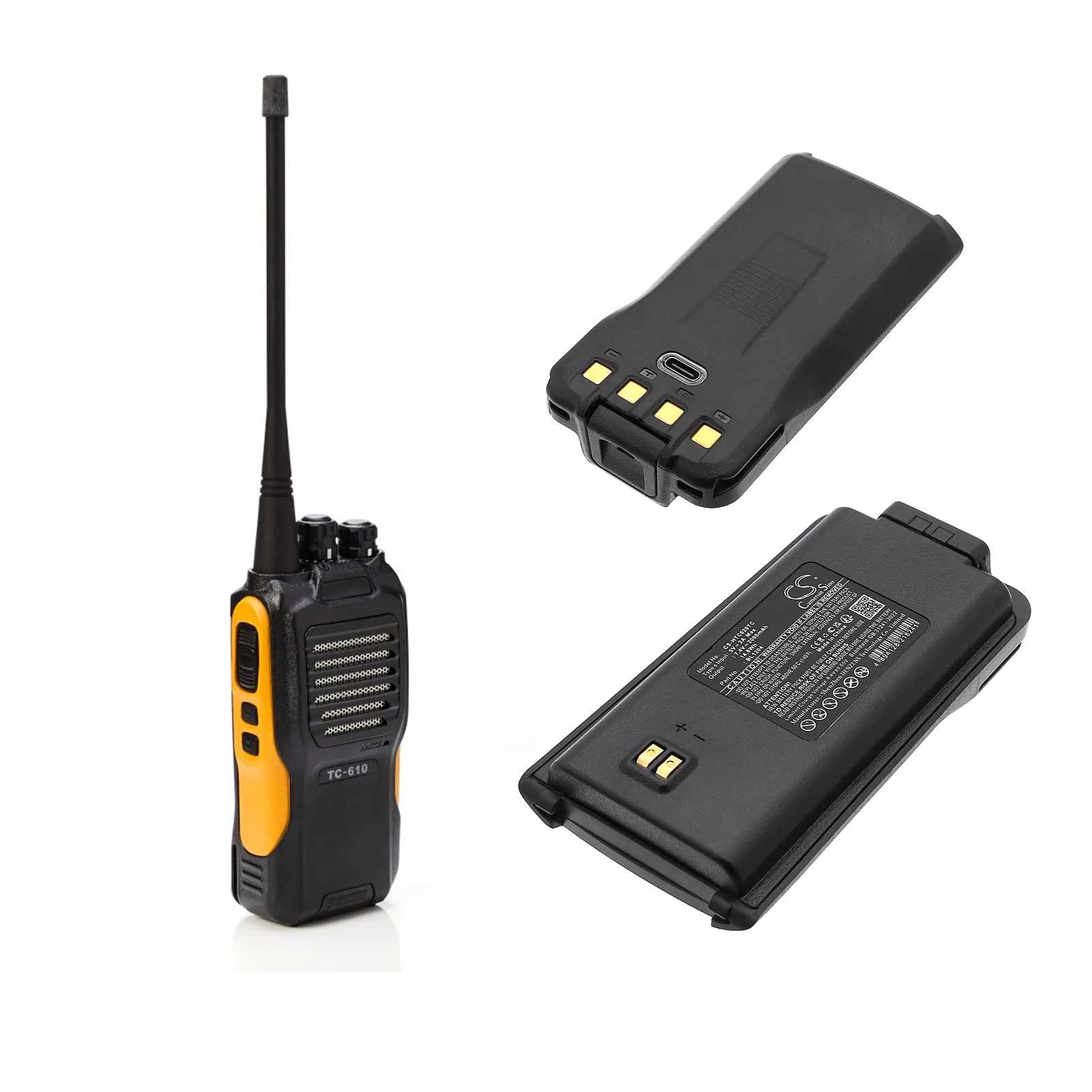 CS-HTC620TC : Battery for HYT TC-610, TC-610P, TC-610S and others - Replaces HYT BL1204, BL2001 - Image 4