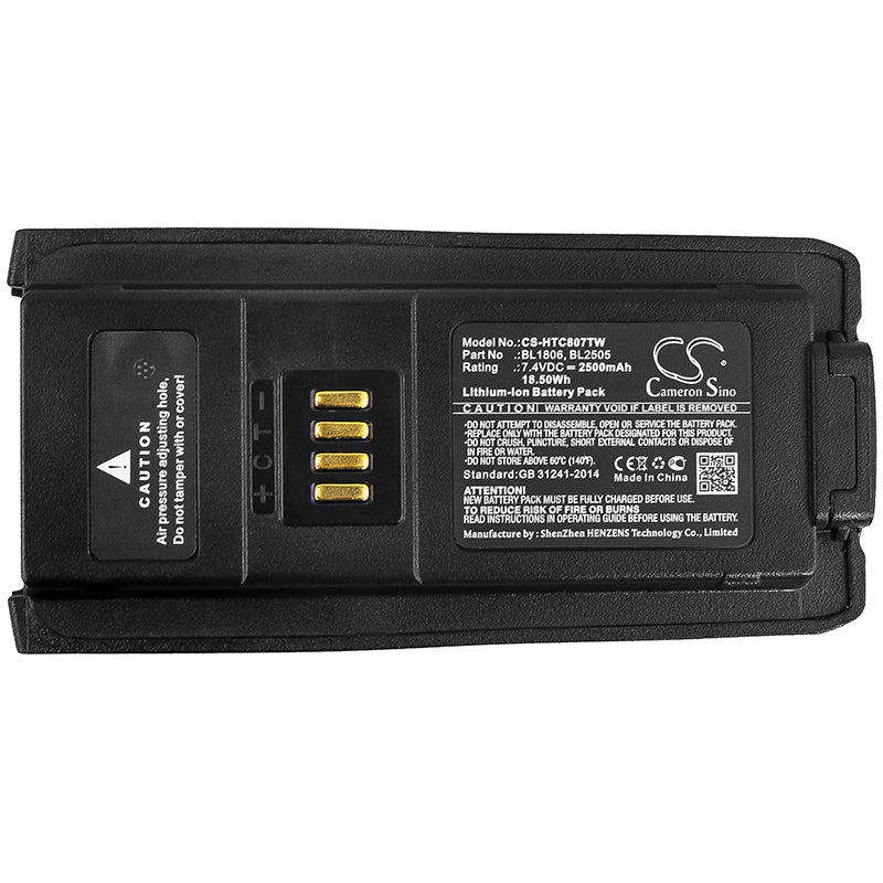 CS-HTC807TW : Battery for HYT PT580, PT580H - Replaces HYT BL1806 - Image 5