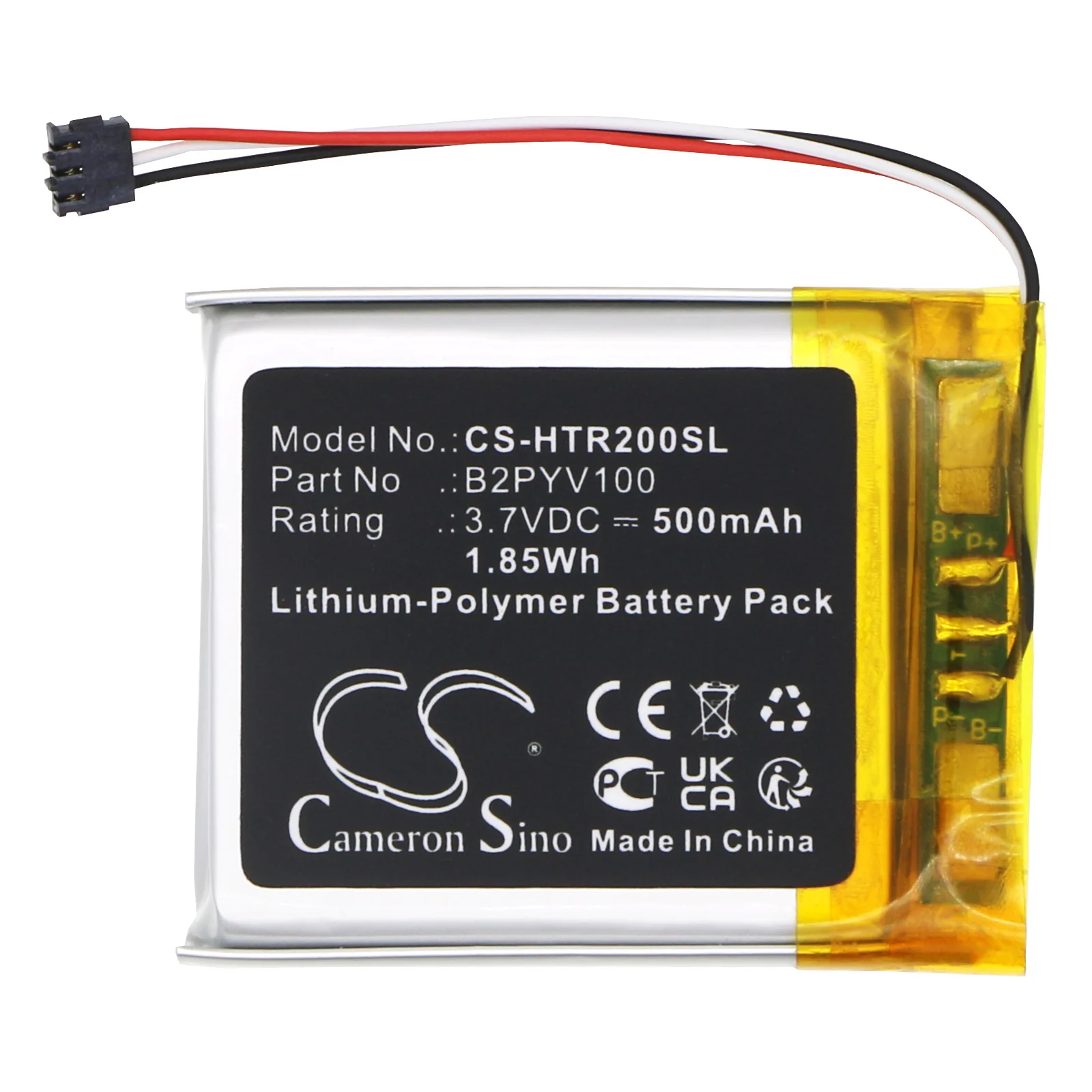 CS-HTR200SL : Battery for HTC Vive 2.0 tracker, Vive 3.0 Tracker, Vive Tracker and others - Replaces HTC 35H00266-02M, B2PYV100 - Image 6