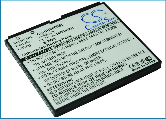 CS-HU9000SL : Battery for Huawei ideos X6, ideos U9000, X6 and others - Replaces Huawei HHB4Z1