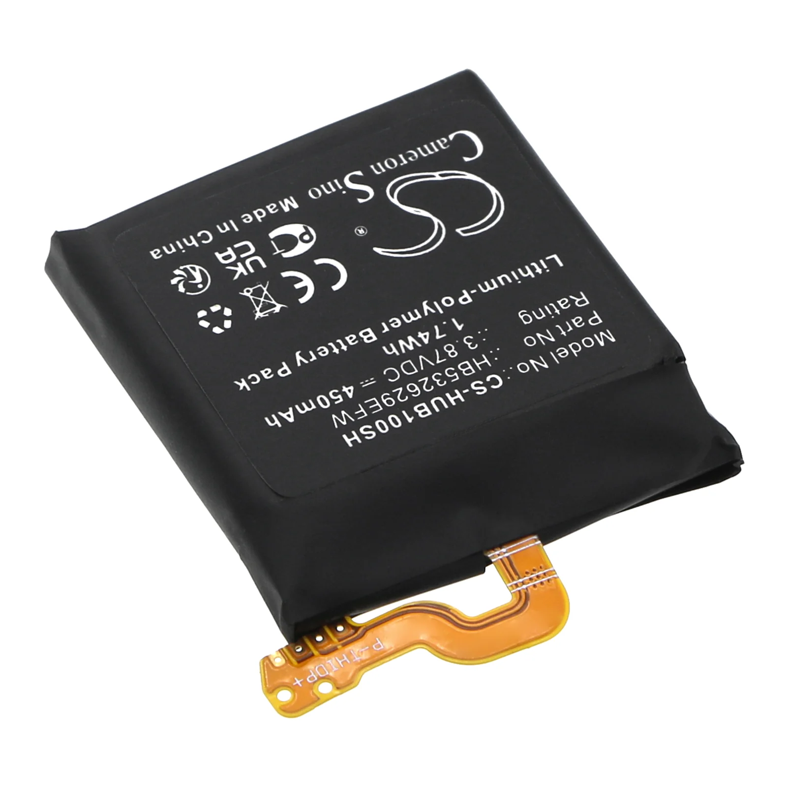 CS-HUB100SH : Battery for Huawei Watch GT 3 SE, Watch D, MYL-B10 and others - Replaces Huawei HB532629EFW - Image 2