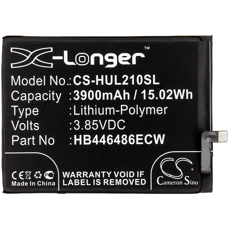 CS-HUL210SL : Battery for Huawei P Smart Z, STK-L21, Y9s 2019 and others - Replaces Huawei HB446486ECW - Image 3