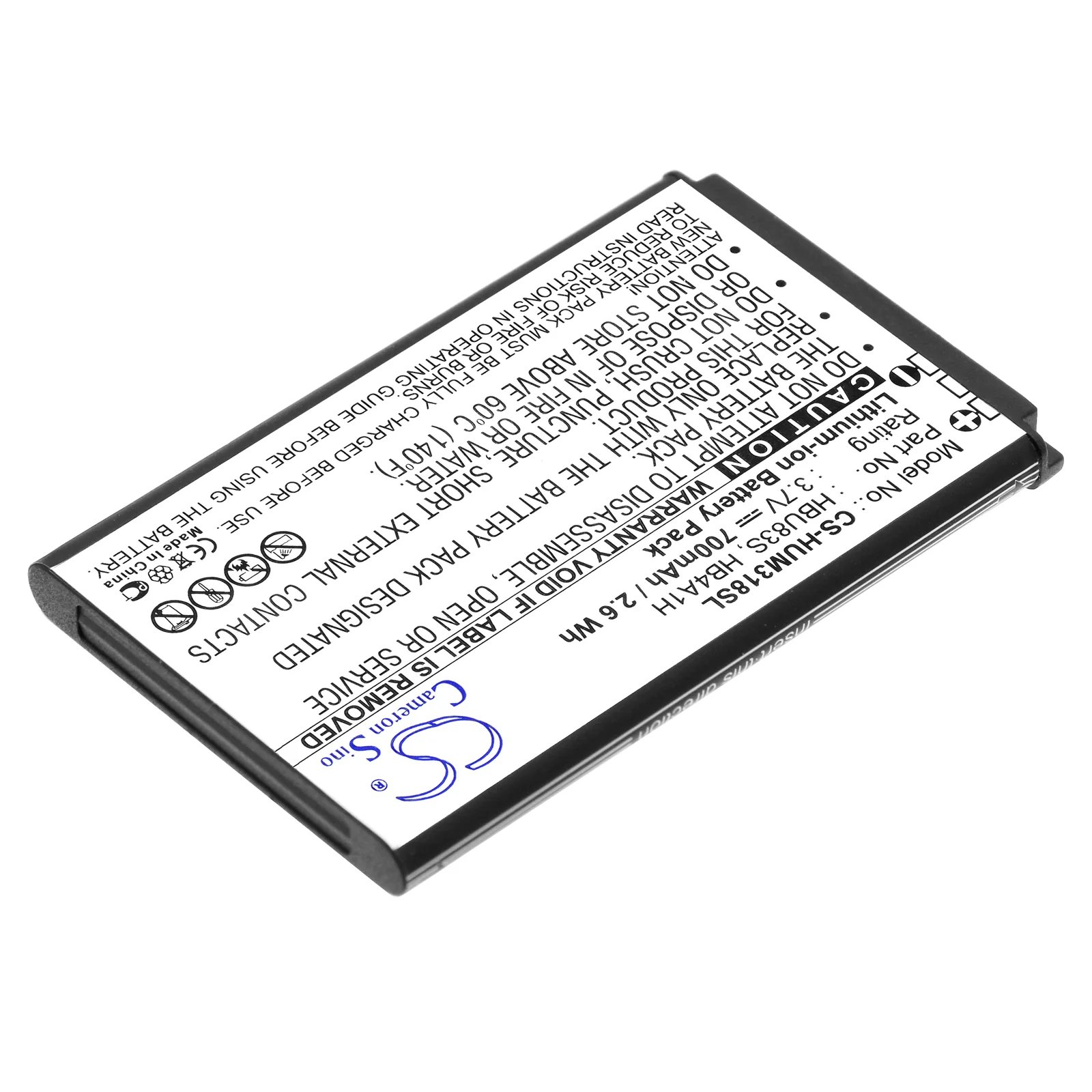 CS-HUM318SL : Battery for Vodafone VF716, VF736, 715 and others - Replaces Vodafone HBU83S, HB4A1H - Image 2