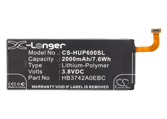 CS-HUP600SL : Battery for Explay Fresh - Replaces Huawei HB3742A0EBC, HB3742A0E8C, HB3742A0EBW and others - Image 5