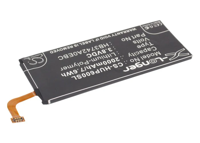 CS-HUP600SL : Battery for Explay Fresh - Replaces Huawei HB3742A0EBC, HB3742A0E8C, HB3742A0EBW and others - Image 2