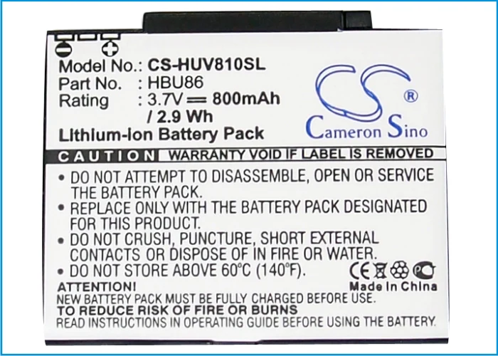 CS-HUV810SL : Battery for Huawei V810, T7200, U7200 - Replaces HUAWEI HBU86 - Image 5