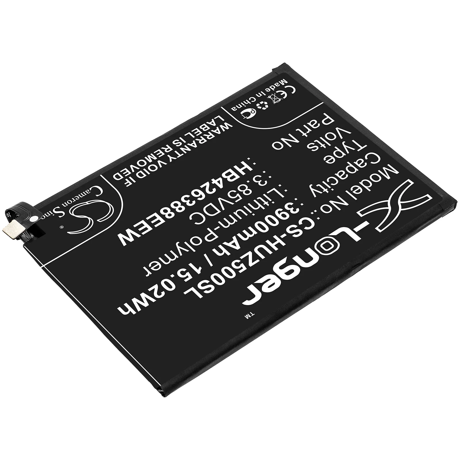 CS-HUZ500SL : Battery for Huawei Enjoy 20 Pro, Enjoy 20 Pro 5G, DVC-AN00 and others - Replaces Huawei HB426388EEW - Image 3