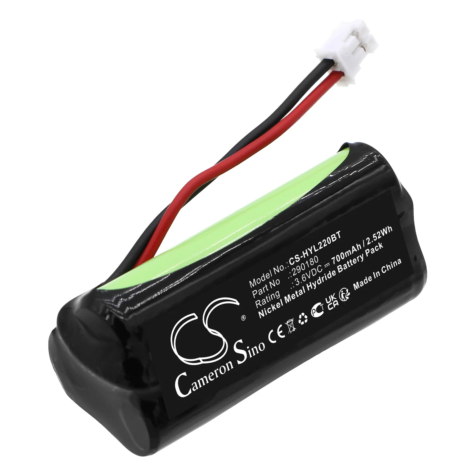CS-HYL220BT : Battery for Honeywell ExiLED22, ExiLED34, MaxLED26 and others - Replaces Honeywell 290180, 34/40 44 M ST, BAT1 and others - Image 2