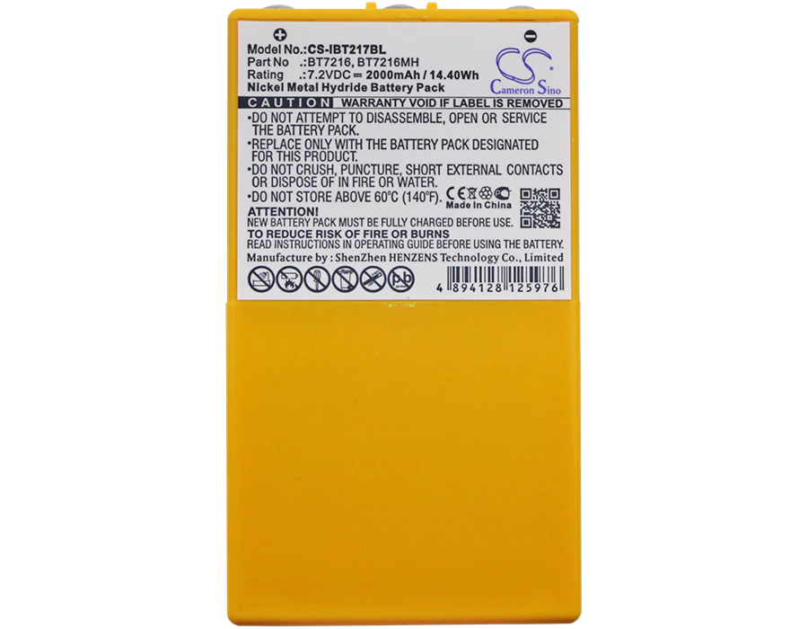 CS-IBT217BL : Battery for Itowa Boggy, Combi Caja Spohn - Replaces Itowa BT7216, 26.105, BT7216MH - Image 3