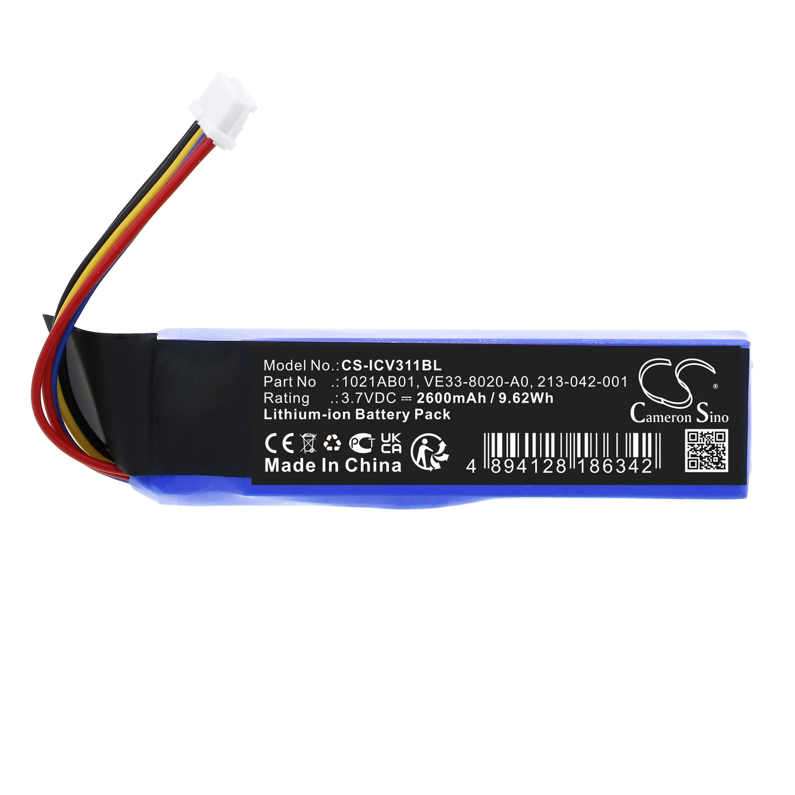 CS-ICV311BL : Battery for Honeywell Thor CV31 - Replaces Honeywell 1021AB01, VE33-8020-A0, 213-042-001 - Image 3