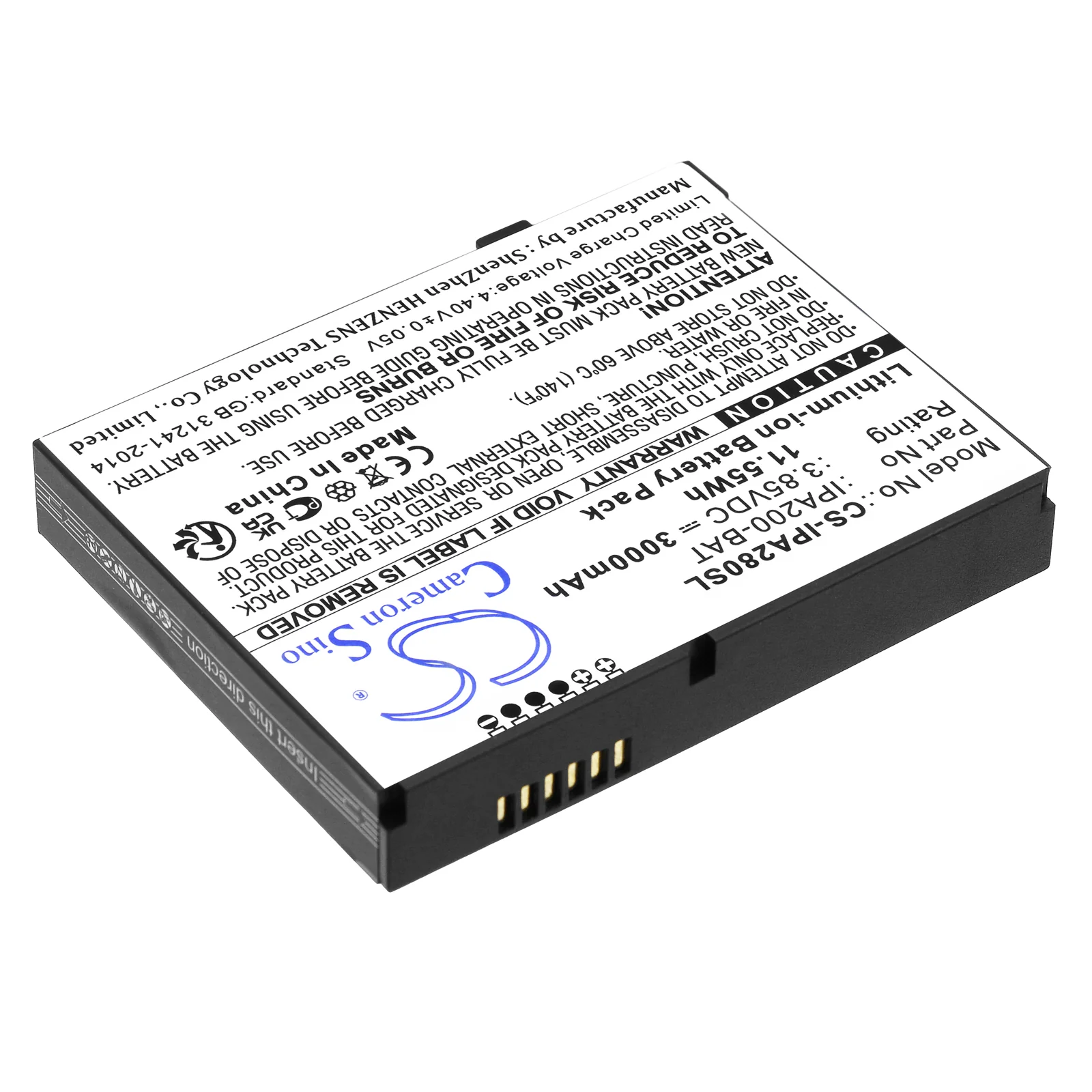 CS-IPA280SL : Battery for Ingenico iPA200, iPA280 - Replaces Ingenico IPA200-BAT, VBT1, BI-M81XX-1K9GKX (MP) and others - Image 5