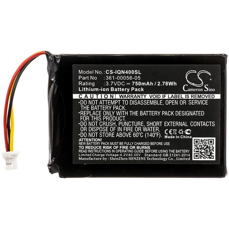 CS-IQN400SL : Battery for Garmin Nuvi 40, Nuvi 40LM, Nuvi 52 and others - Replaces Garmin 361-00056-05, 361-00056-11 - Image 4