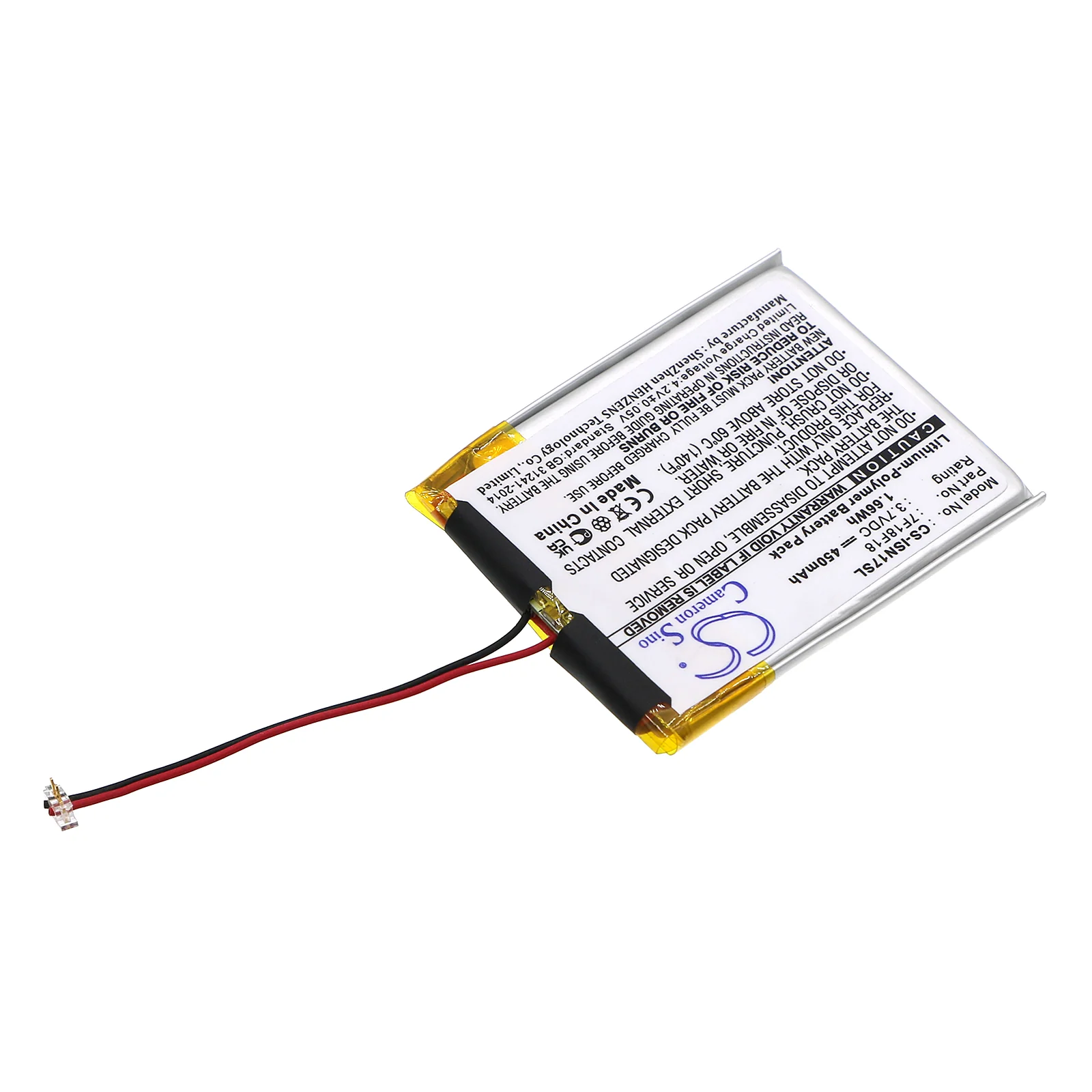 CS-ISN17SL : Battery for INSIGNIA NS-4V17, NS-4V17R, NS-4V17B and others - Replaces INSIGNIA 7F18F18 - Image 2