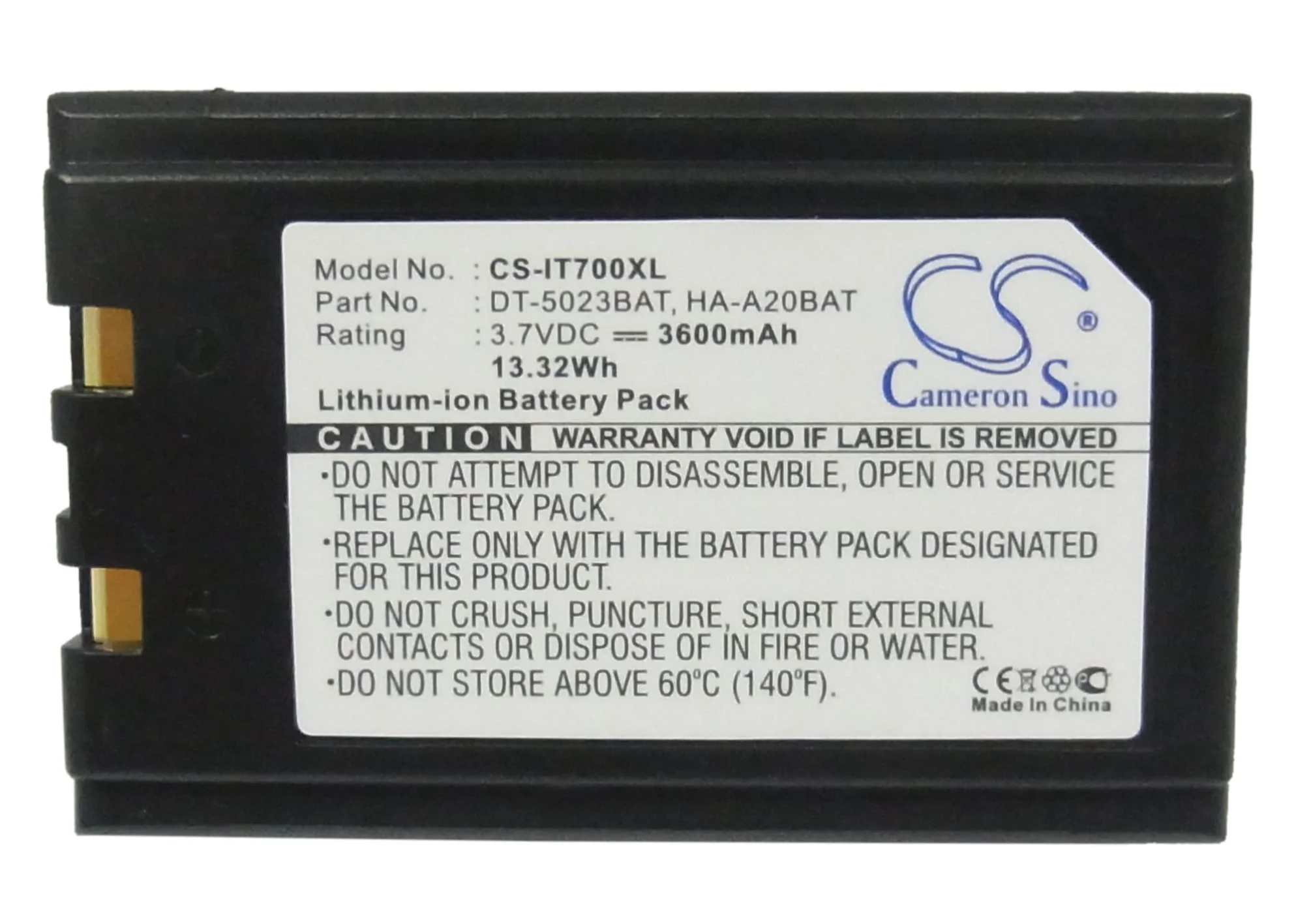 CS-IT700XL : Battery for Banksys Xentissimo - Replaces Banksys BSYS05006, 3032610137 - Image 5
