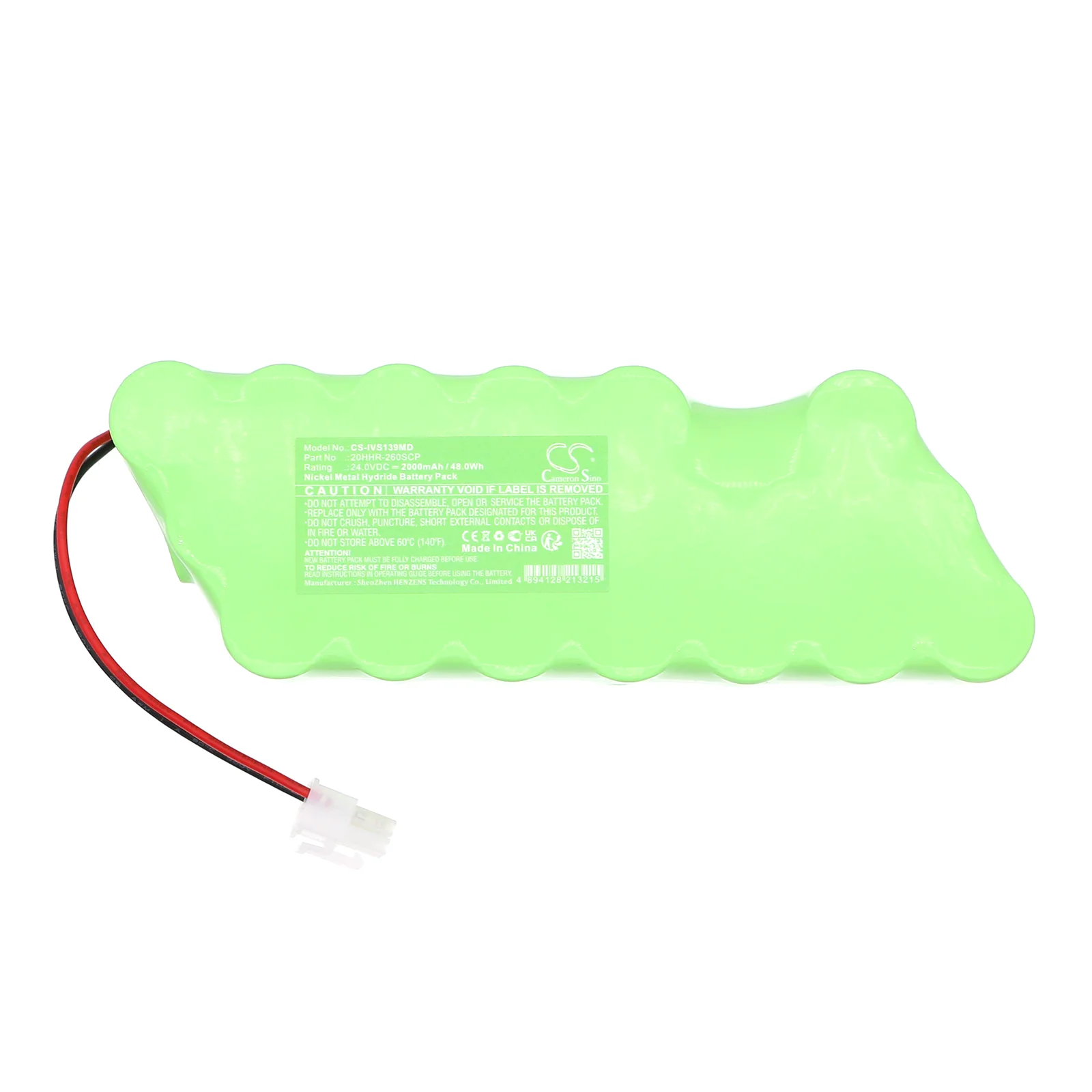 CS-IVS139MD : Battery for Invacare lifter Robin type 1493139 - Replaces Invacare 20HHR-260SCP - Image 5