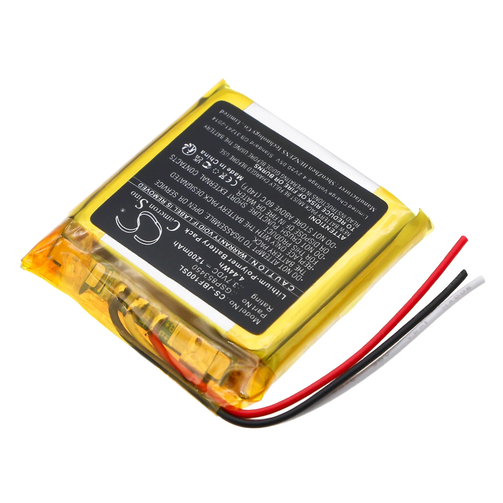 CS-JBF100SL : Battery for JBL Free, Free X Truly Wireless Headphones, Free Truly - Replaces JBL GSP853450 - Image 2