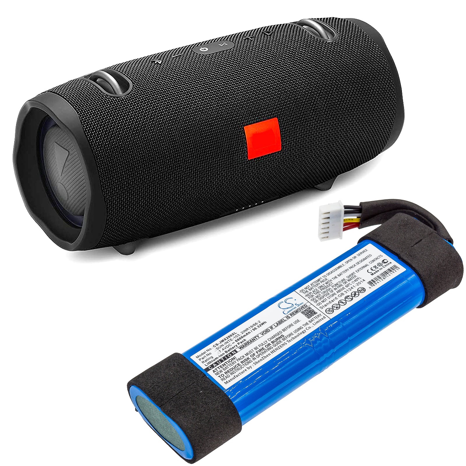CS-JMX200XL : Battery for JBL Xtreme 2, JBLXTREME2BLKAM, JBLXTREME2BLUAM - Replaces JBL SUN-INTE-103, 2INR19/66-2 - Image 5