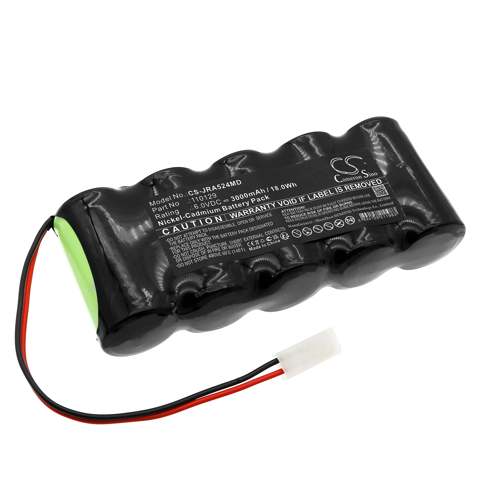 CS-JRA524MD : Battery for Jaeger Apnoescreen - Replaces Jaeger 110129, 806524, A0-61 - Image 4