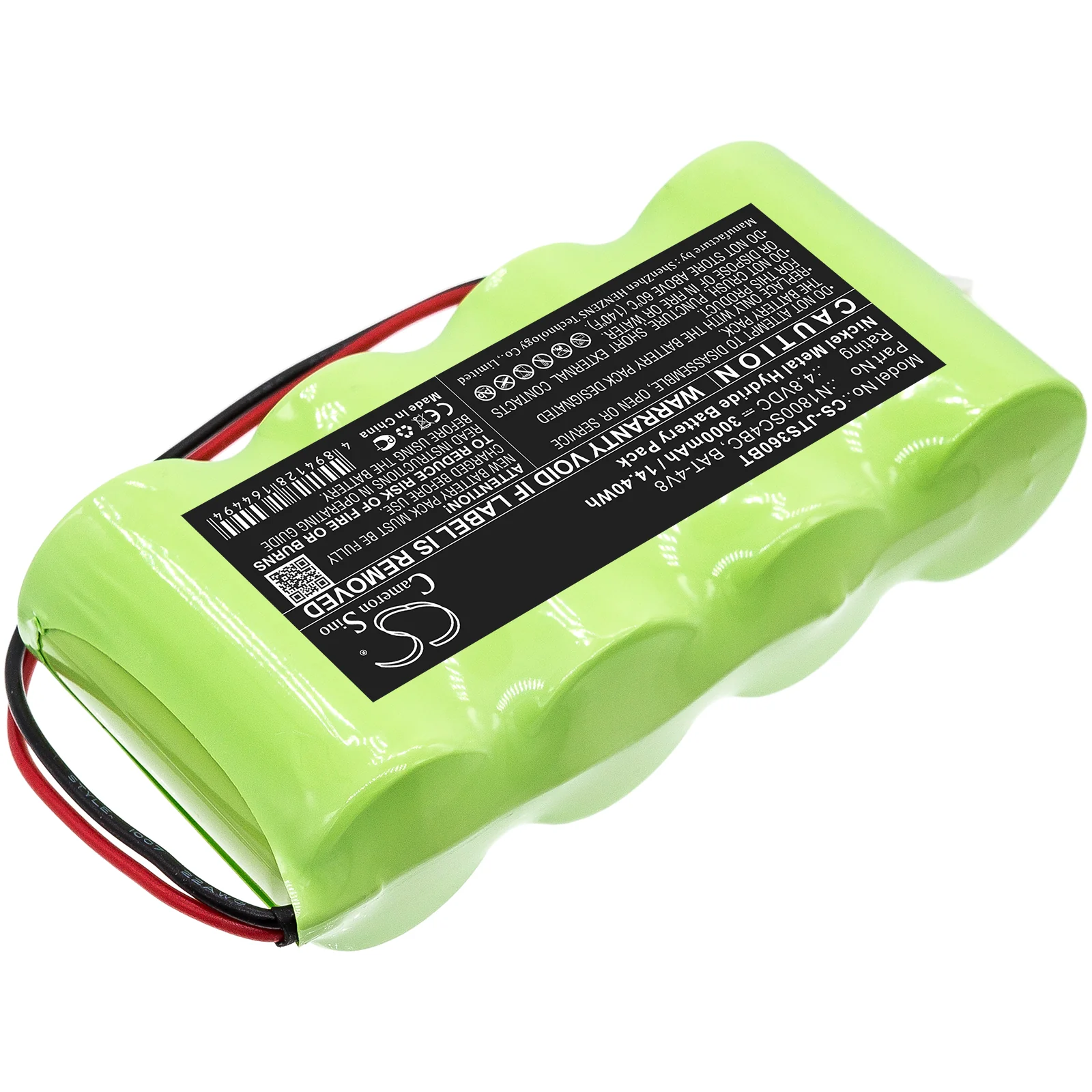 CS-JTS360BT : Battery for Jablotron OS-360A, OS-365A - Replaces Jablotron N1800SC4BC, BAT-4V8 - Image 2