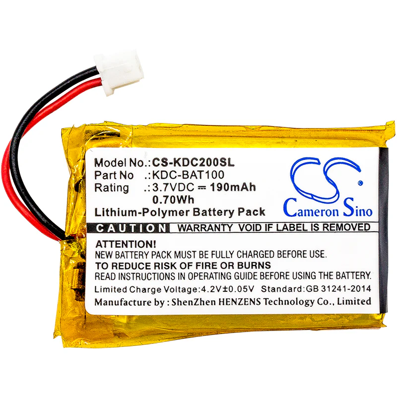 CS-KDC200SL : Battery for KOAMTAC KDC-100, KDC-200, KDC200 and others - Replaces KOAMTAC KDC-BAT100, 02-980-8680 - Image 3