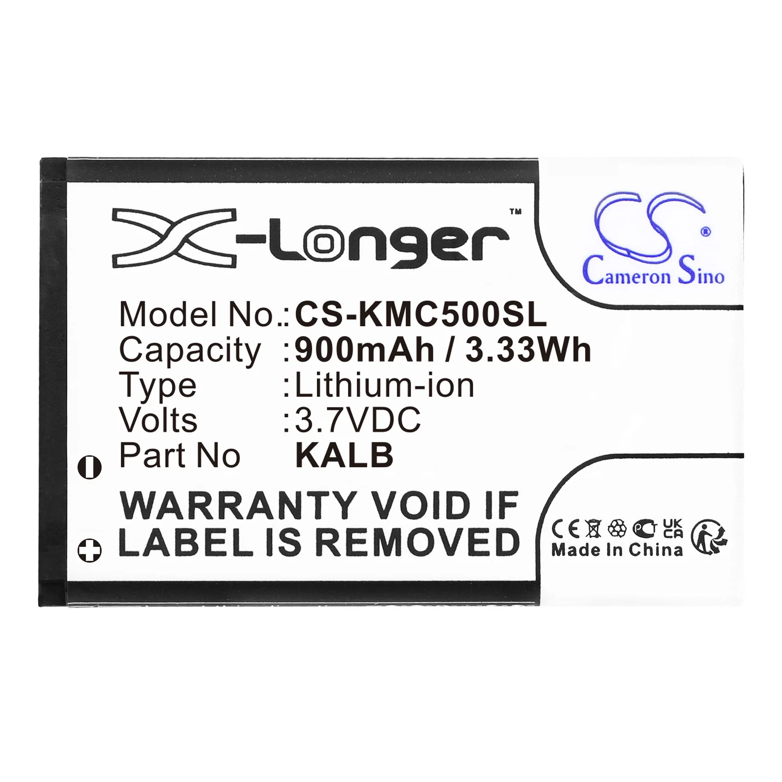 CS-KMC500SL : Battery for Master MF021S, MF015, MF016 DUAL SIM and others - Replaces NGM BL-40, BL-VA, BL-OS4 - Image 3