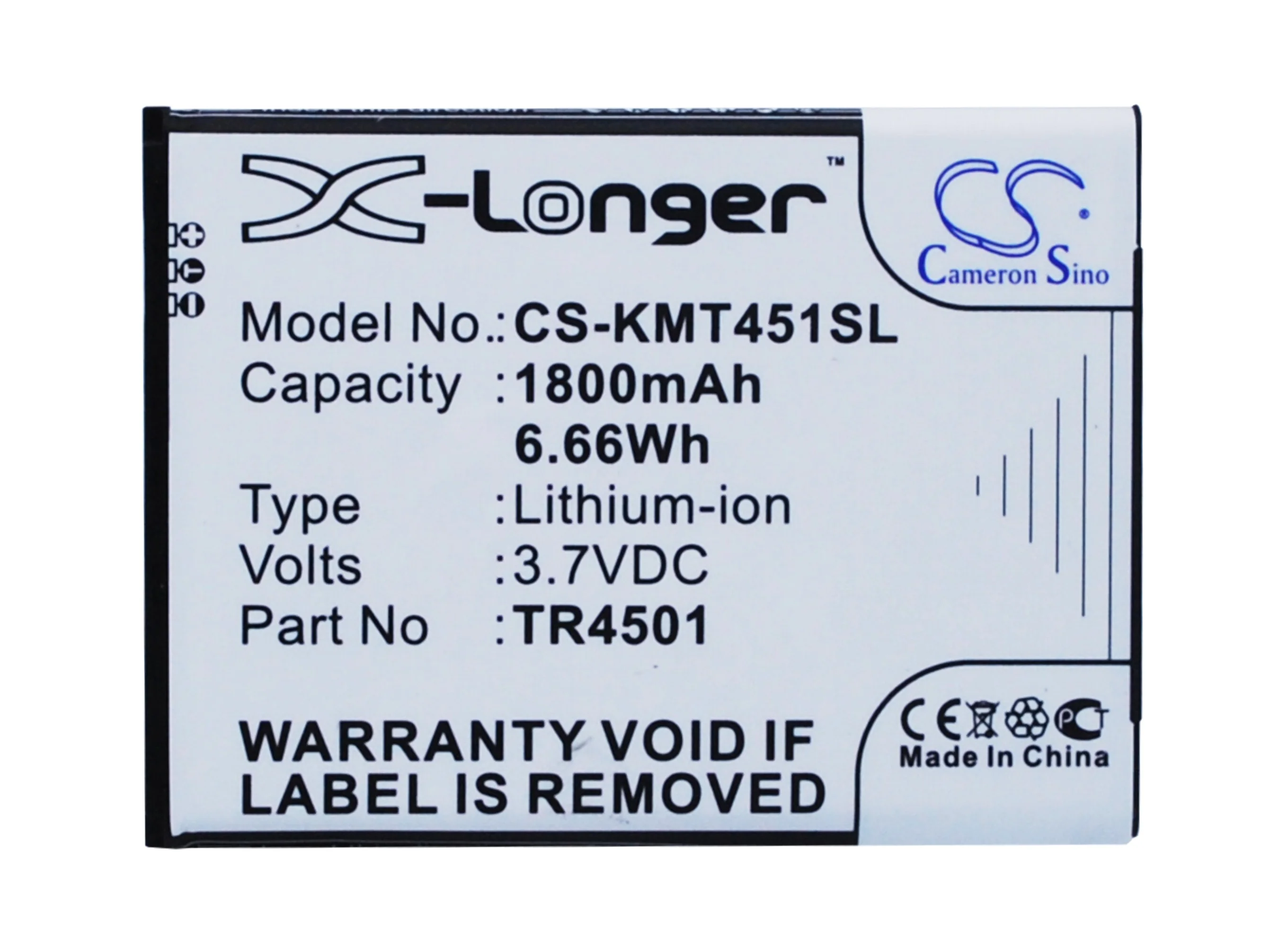CS-KMT451SL : Battery for Archos 50 Titanium 4G, A50 Titanium 4G - Replaces Archos AC50TI4G - Image 5