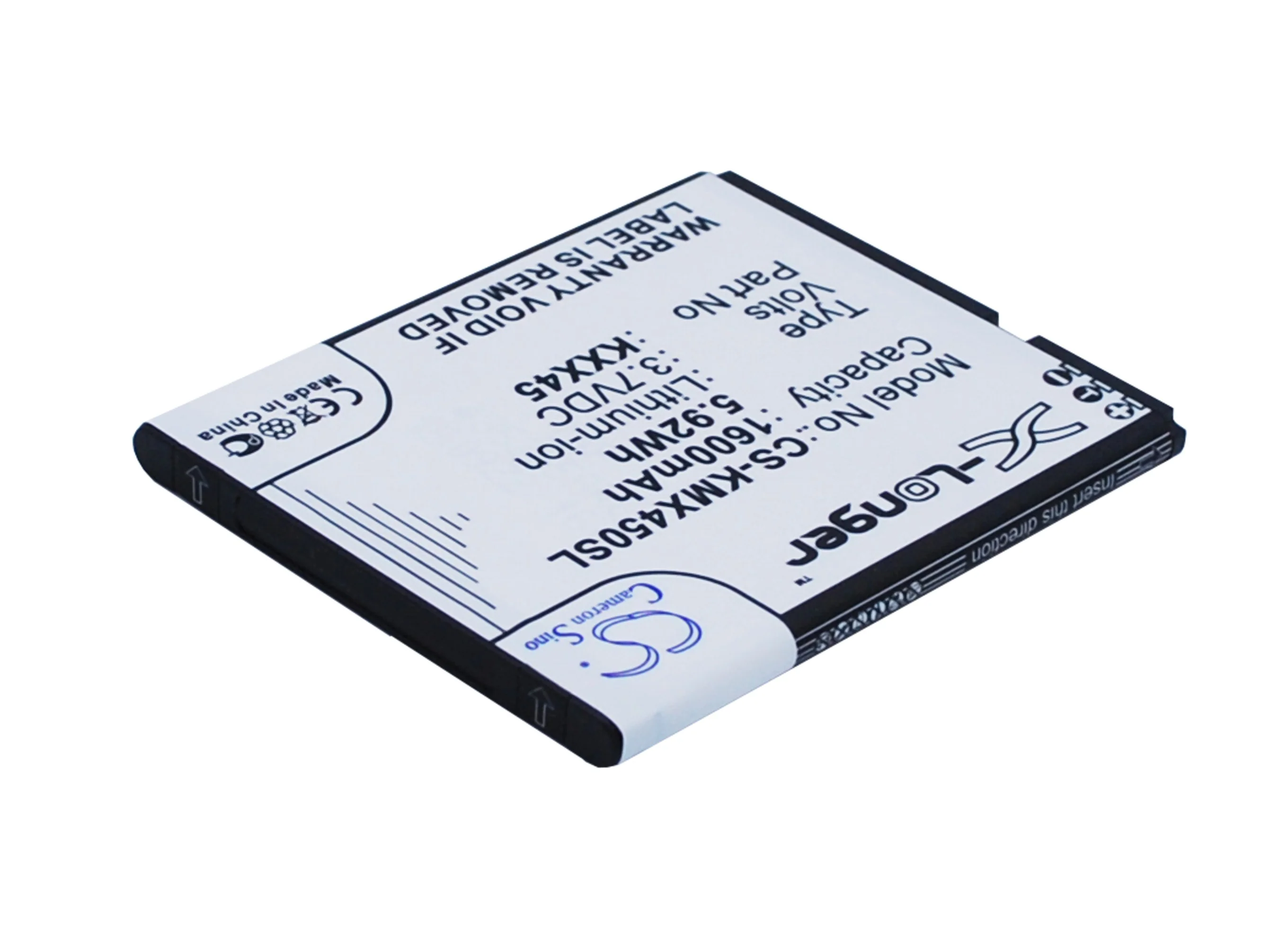 CS-KMX450SL : Battery for KAZAM Trooper2 4.5, Trooper 2 4.5 - Replaces KAZAM KXX45, KXX45STSBJ004840 - Image 2