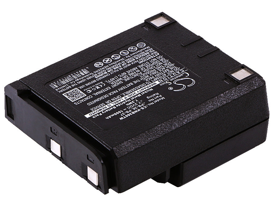 CS-KNB360TW : Battery for Kenwood TK-235A, TK-235, TH-235 and others - Replaces KENWOOD PB-36, PB-37 - Image 2