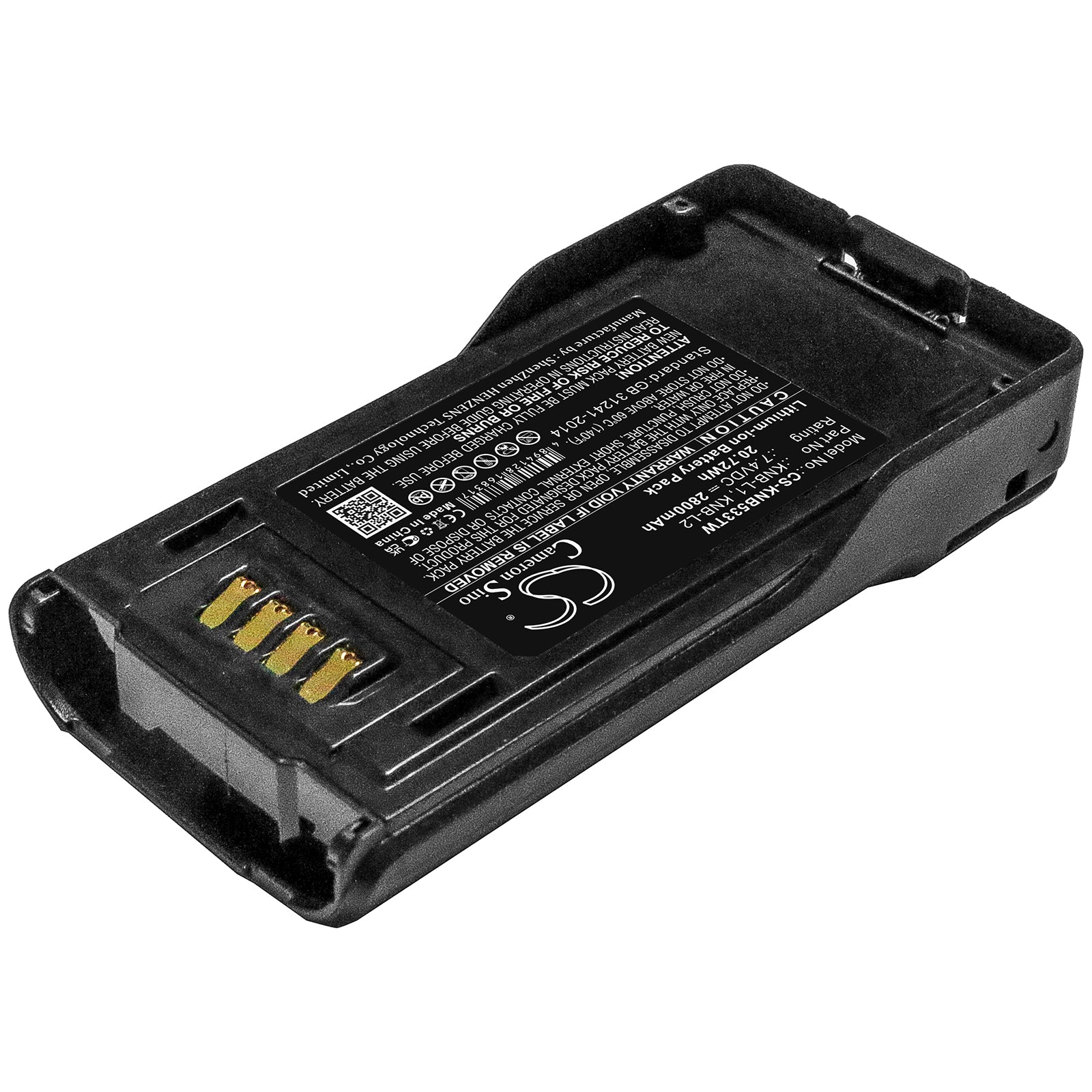 CS-KNB533TW : Battery for Kenwood P25, TK-5230, TK-5330 and others - Replaces KENWOOD KNB-L1, KNB-L2, KNB-L3 and others - Image 2