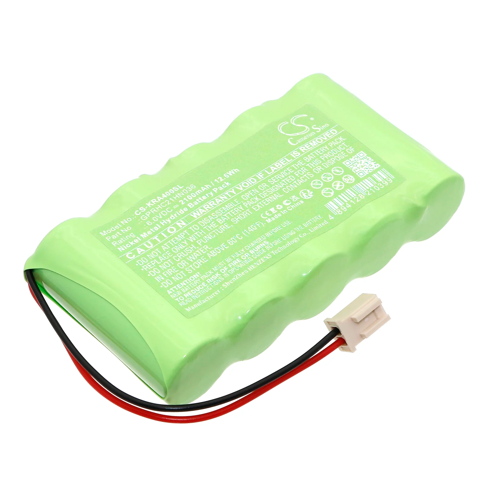 CS-KRA400SL : Battery for KERN EW-N/EG-N, EG-A04, EG-A06 - Replaces KERN GPRHC21HN036, GP211AFH5B6Z - Image 3