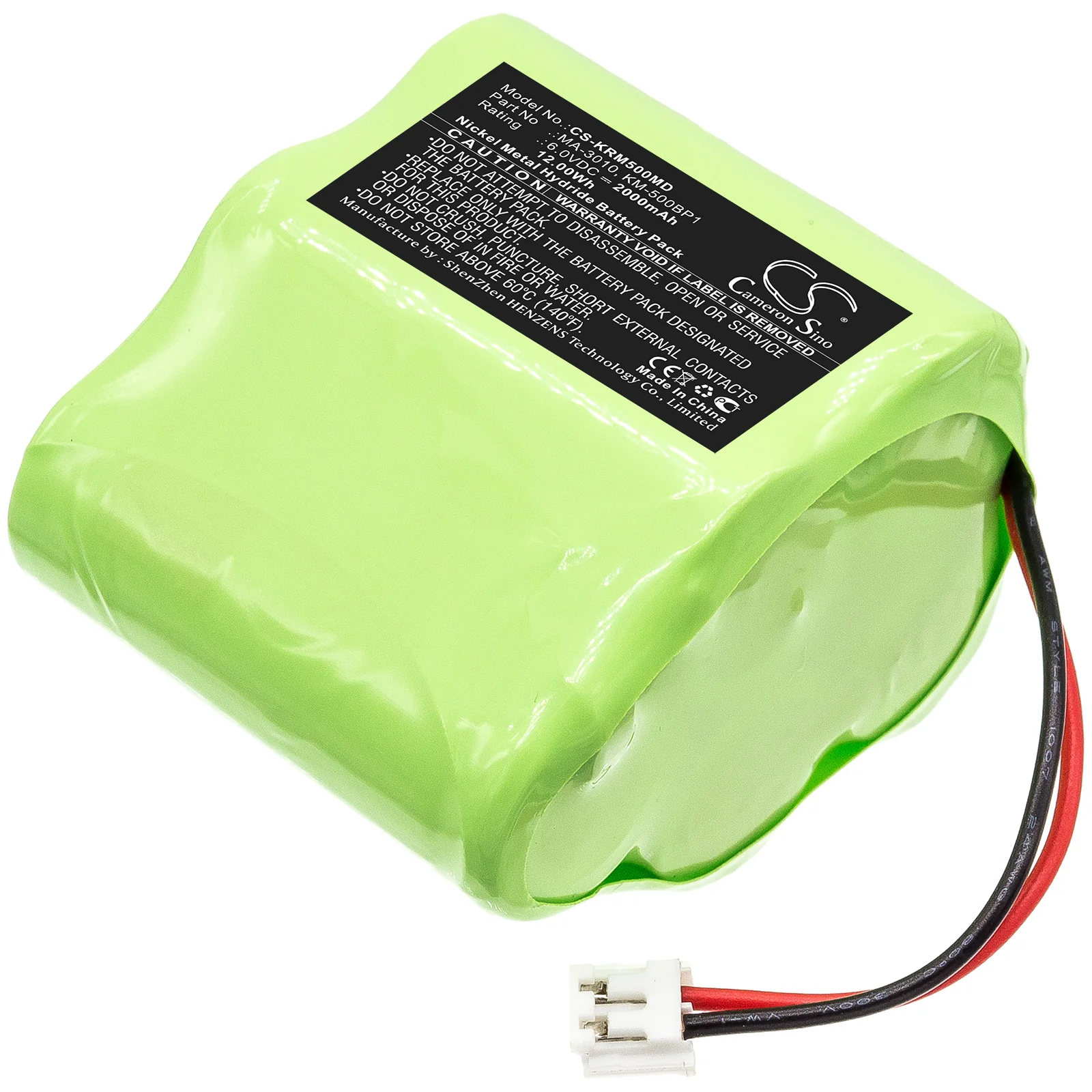CS-KRM500MD : Battery for Marco KM500, KM-500 Auto Keratometer - Replaces Marco MA-3010, KM-500BP1 - Image 3