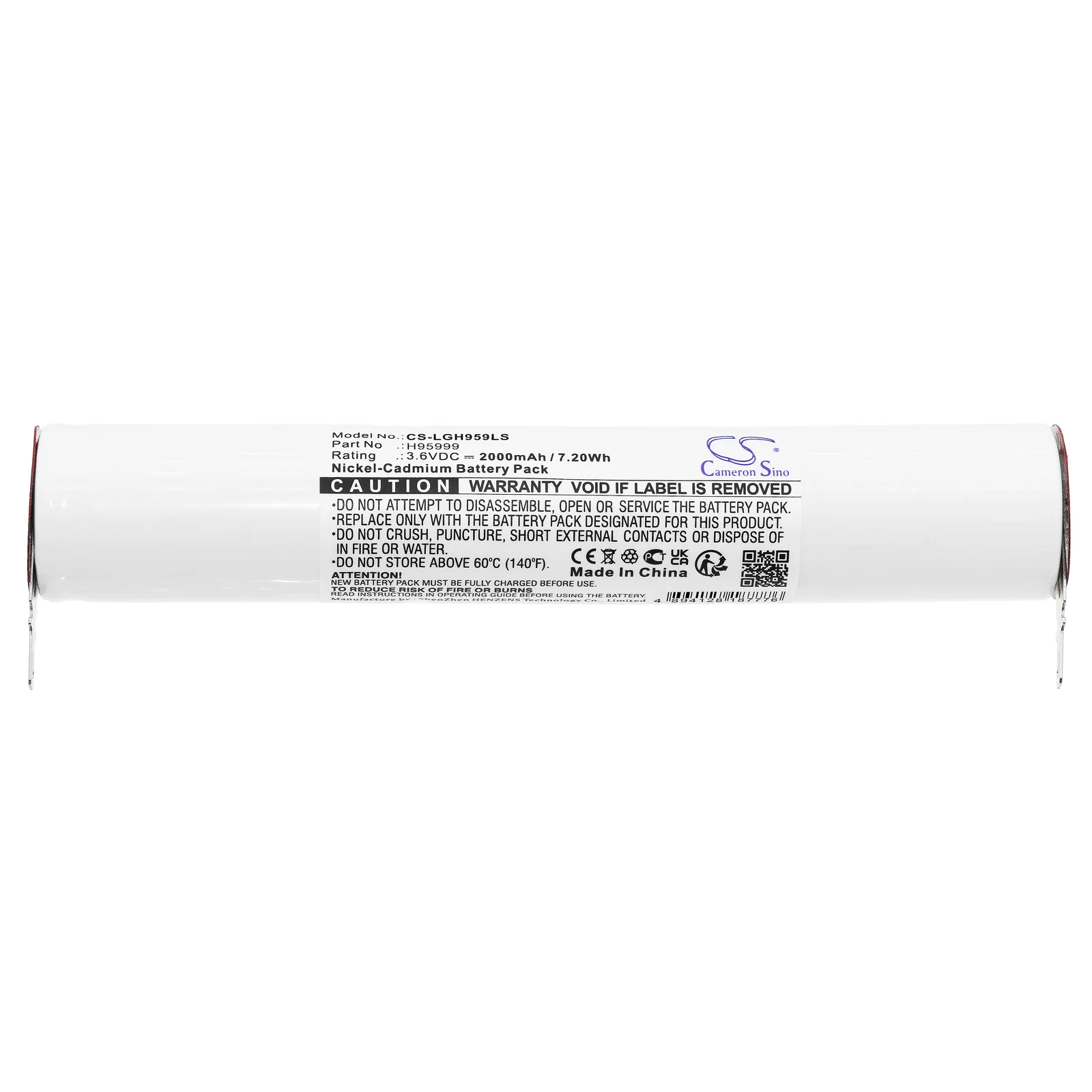 CS-LGH959LS : Battery for Legrand 061883 - Replaces Legrand H95999, H95447, 803832
