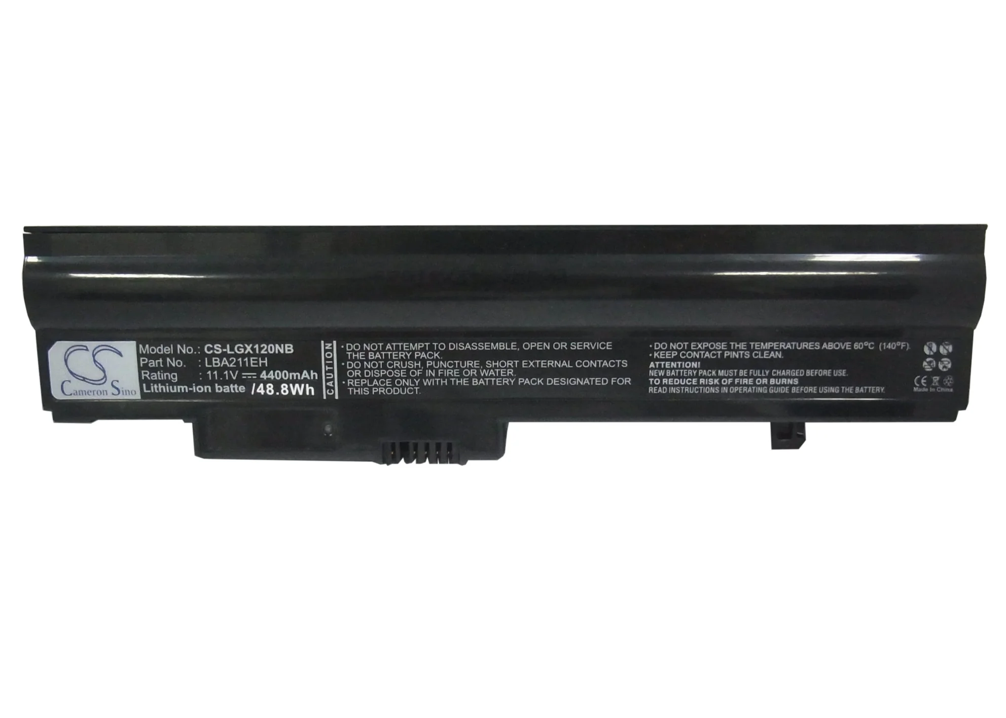 CS-LGX120NB : Battery for LG X120, X120-L.C7B1A9, X120-L.C7L1A9 and others - Replaces LG LBA211EH, LB3211EE, LB3511EE and others - Image 3